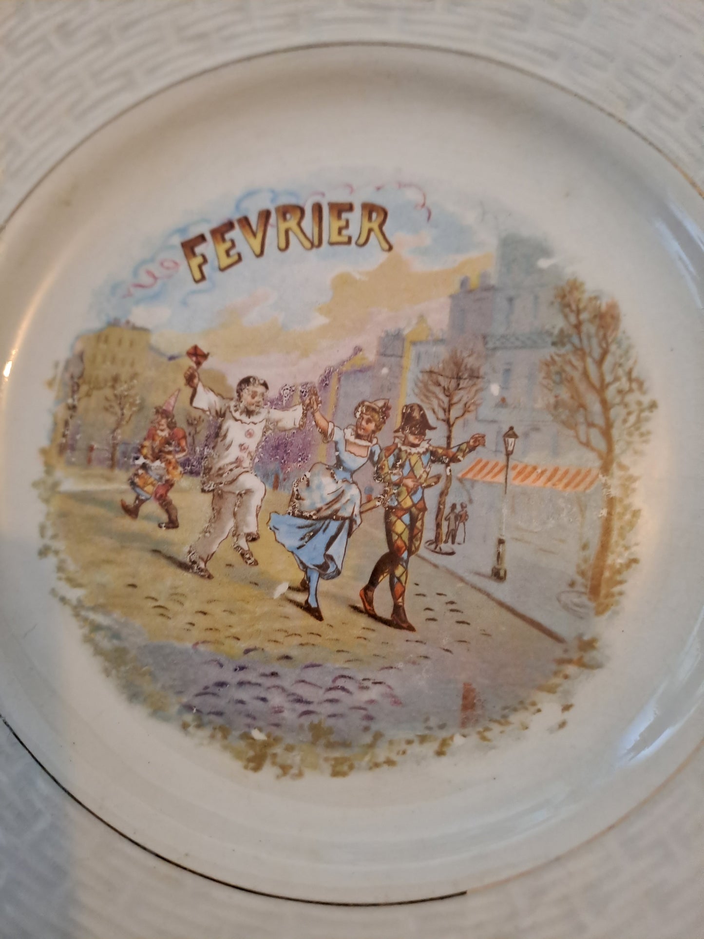 Assiette Fevrier 2.Orchies moulin Des Loups Et Hamage France.