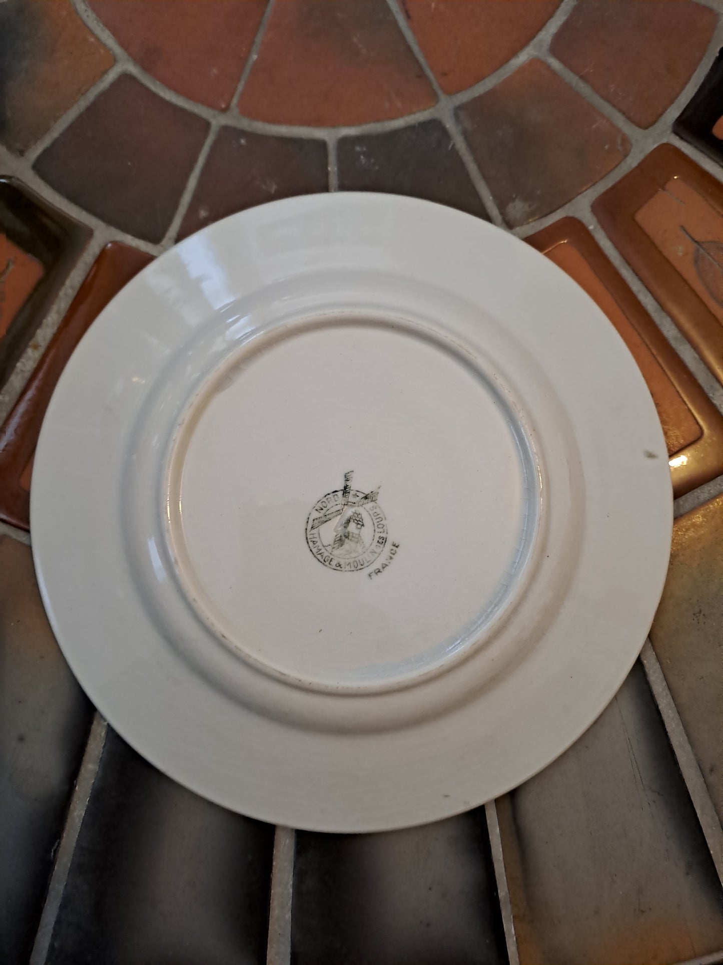 Assiette Fevrier 2.Orchies moulin Des Loups Et Hamage France.