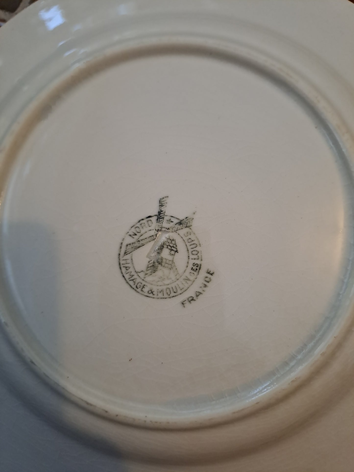 Assiette Fevrier 2.Orchies moulin Des Loups Et Hamage France.
