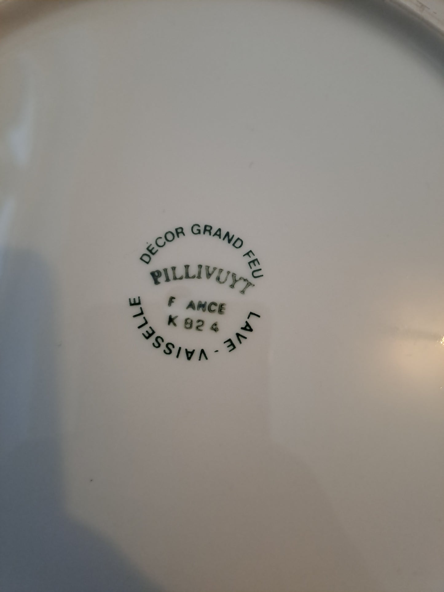 Assiette Blason Chenôve Pillivuyt Decor Grand Feu 20 Cm