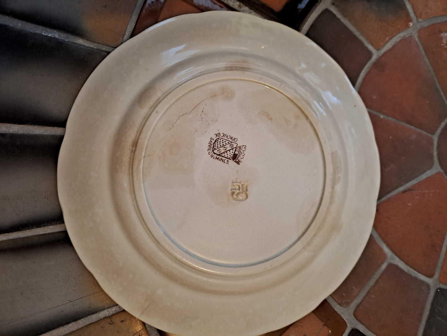 Assiette Sarreguemines Jeanne D'arc Va Trouver Le Seigneur De Baudricourt.