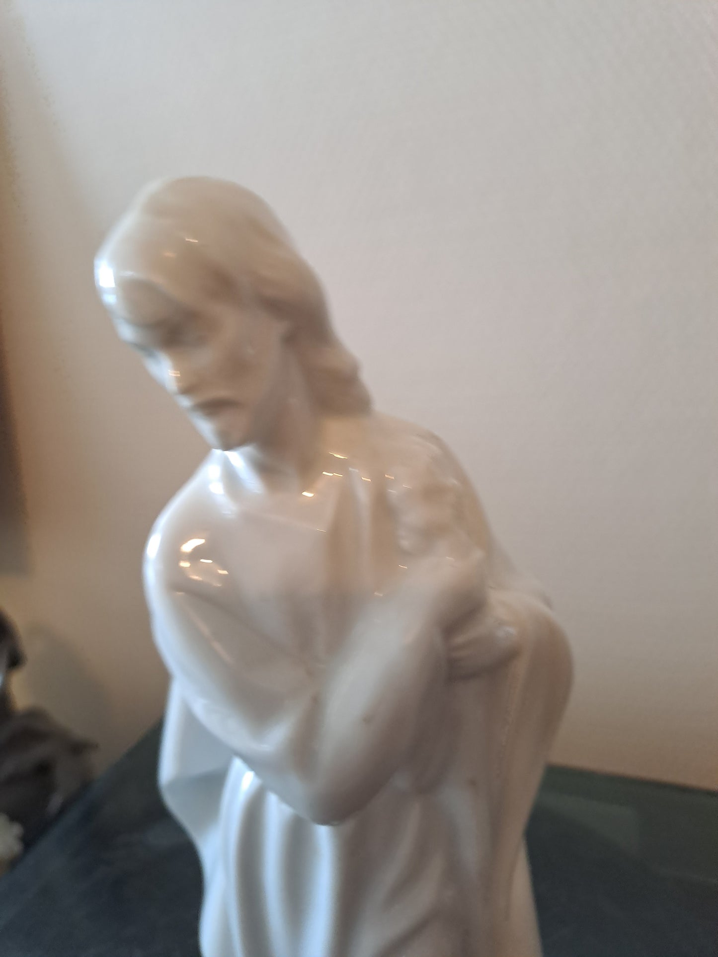 Statue Saint Joseph En Porcelaine.