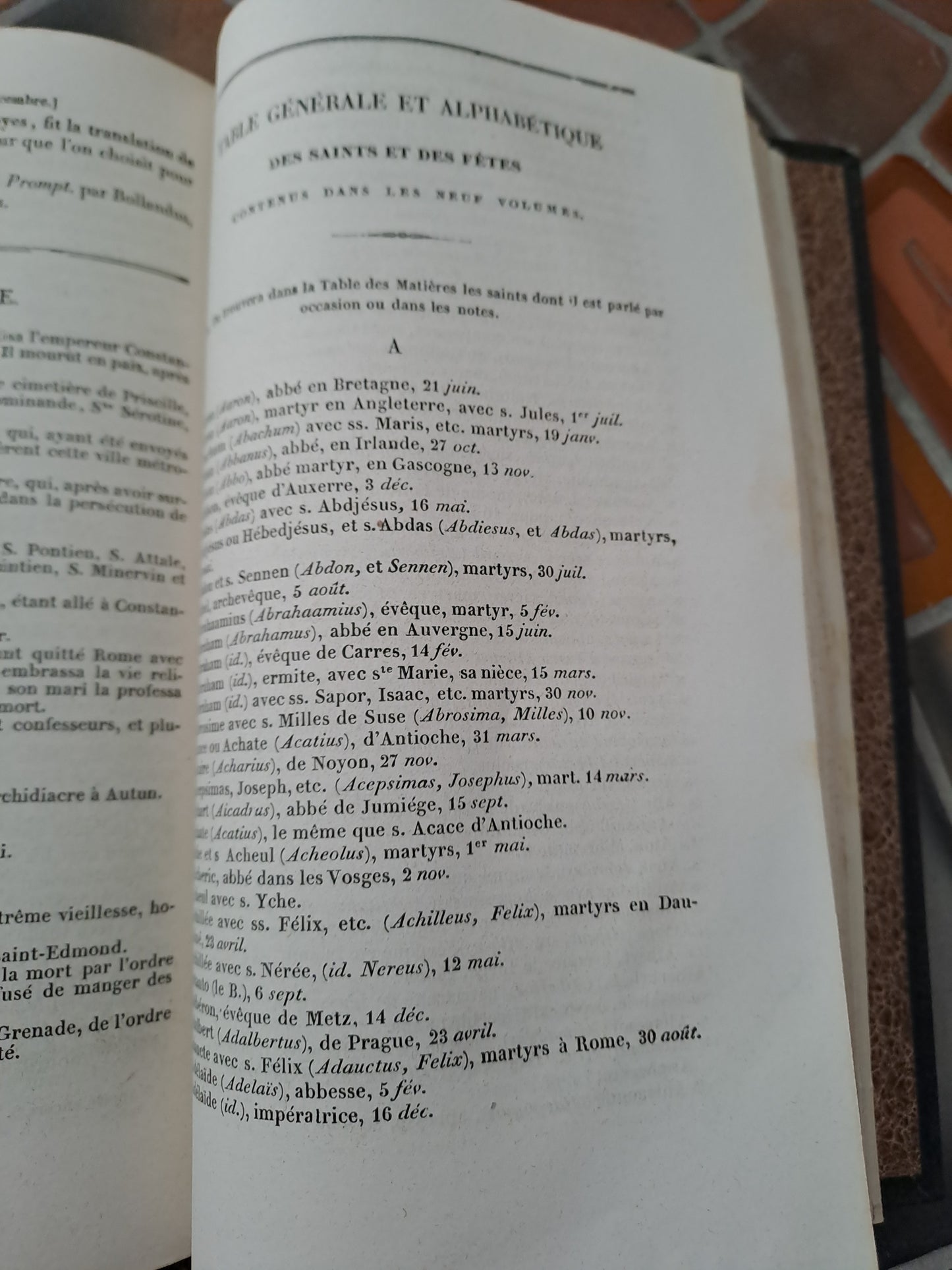 Vies Des Pères, Martyrs Et Autres... Abbé Godescard. T9. 1853.