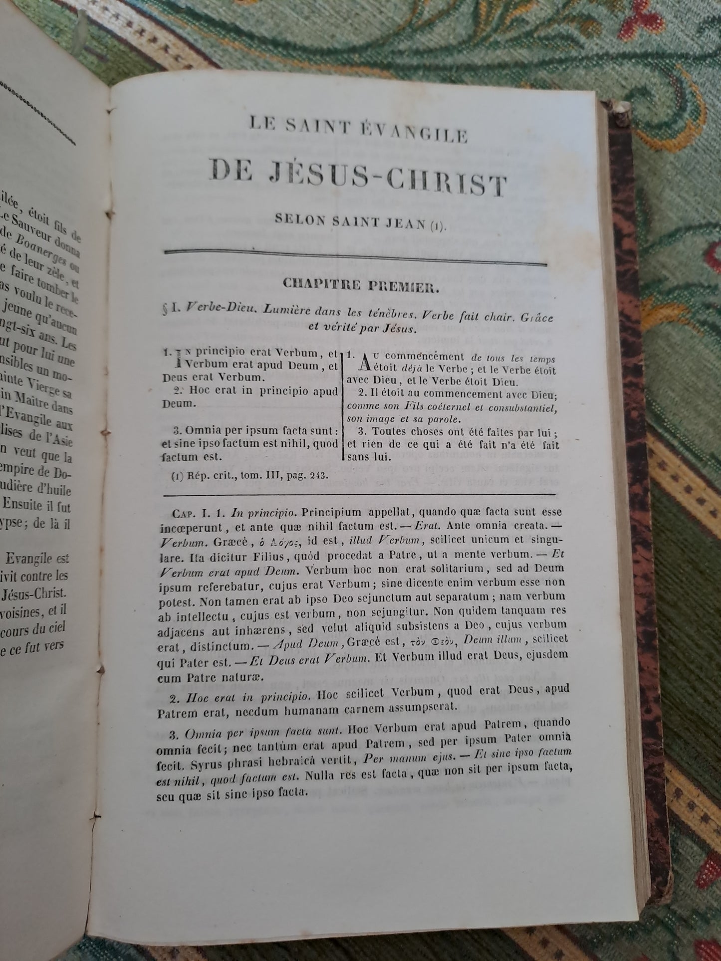 Bible. T10. 1835. R P De Carrières Commentaires De Menochius.