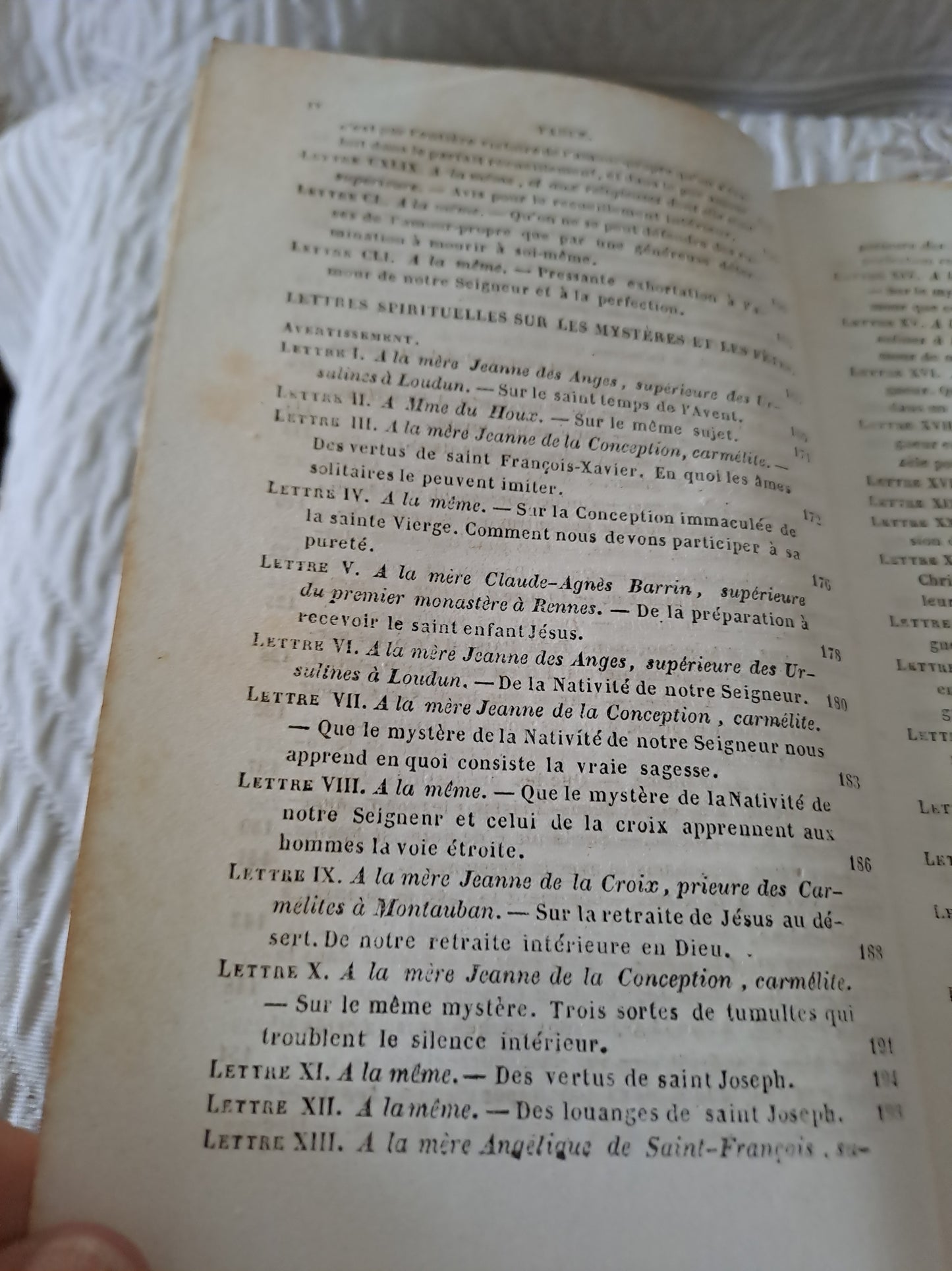 Livre. Lettres spirituelles Tome 2. Par le Révérend Père J. J. Surin. 1843.