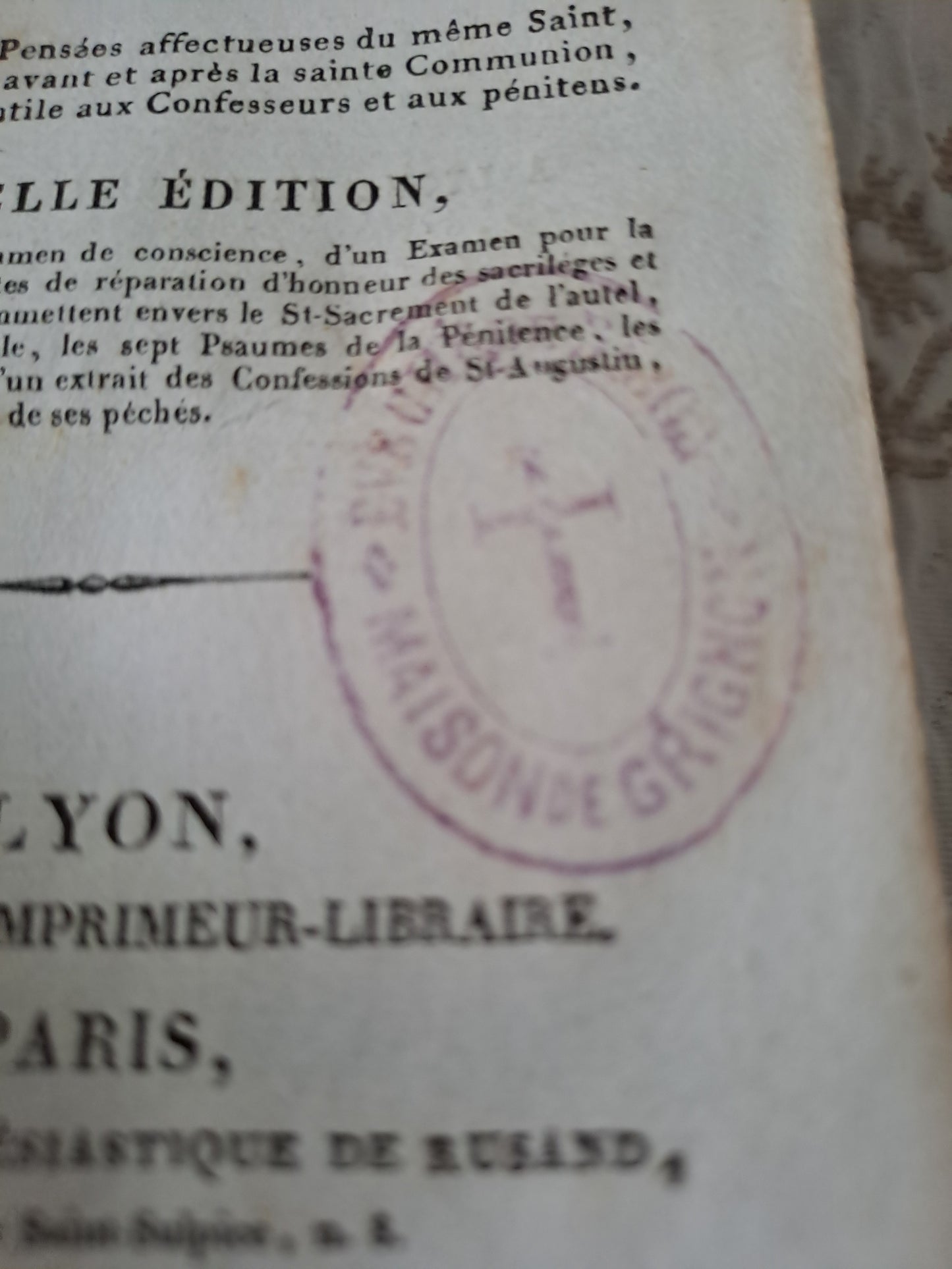 Livre. La véritable conduite de saint François de Sales. 1828.