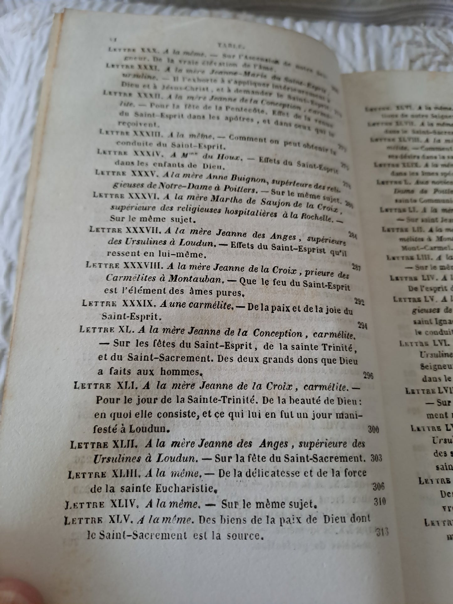 Livre. Lettres spirituelles Tome 2. Par le Révérend Père J. J. Surin. 1843.