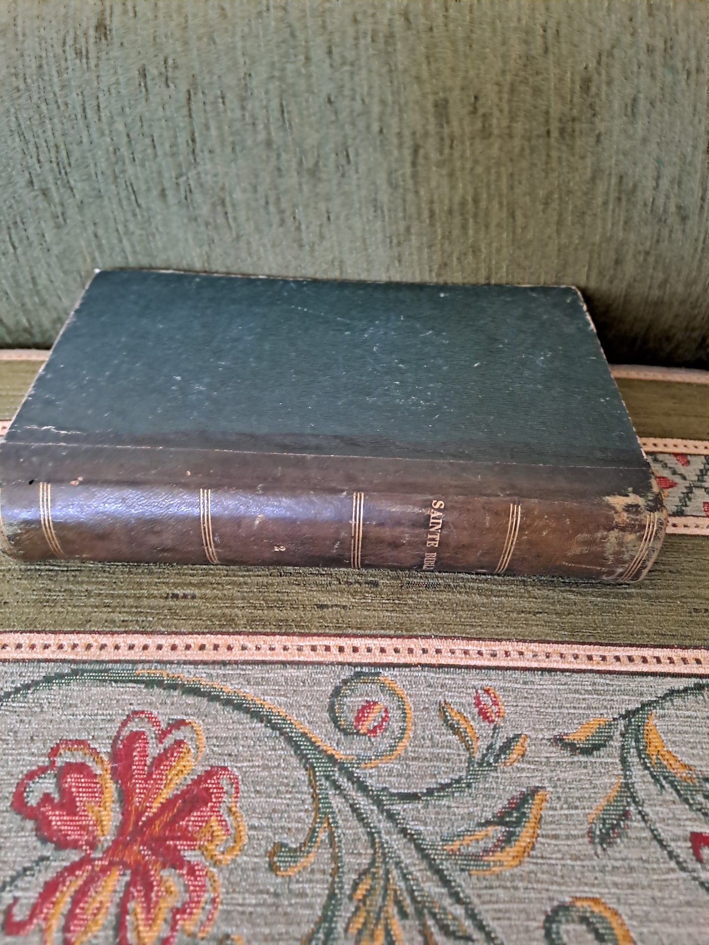 Sainte Bible. T2. R. P. De Carrières commentaires de Menochius. 1854.