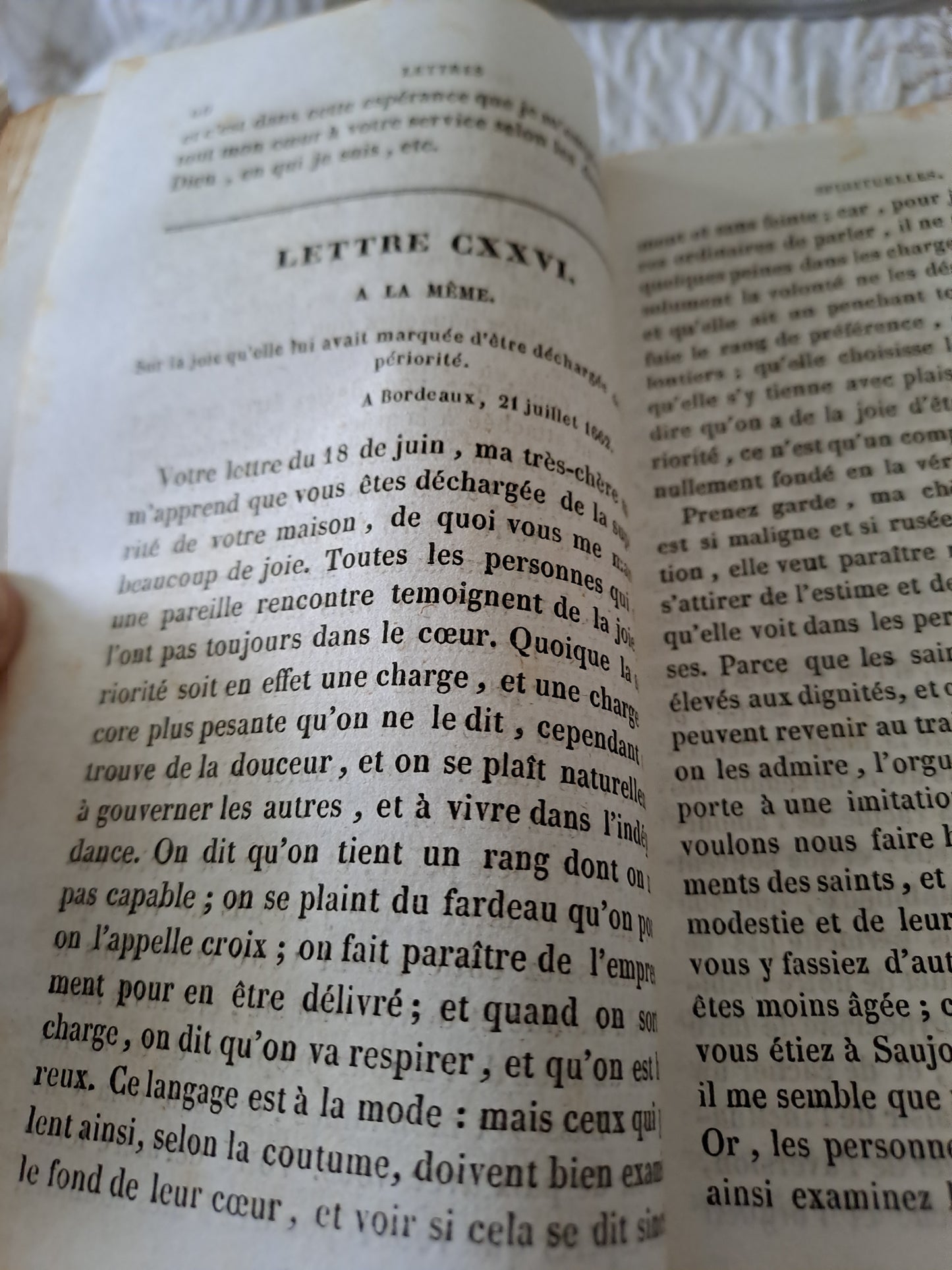 Livre. Lettres spirituelles Tome 2. Par le Révérend Père J. J. Surin. 1843.