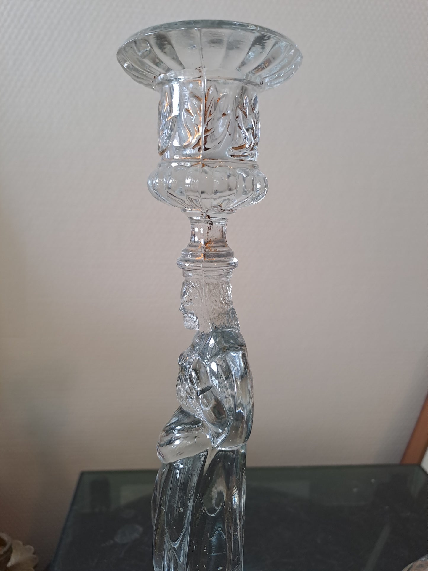 Paire de bougeoirs Sacré-Cœurs De Jésus Et Sainte Vierge Marie. Val saint lambert.