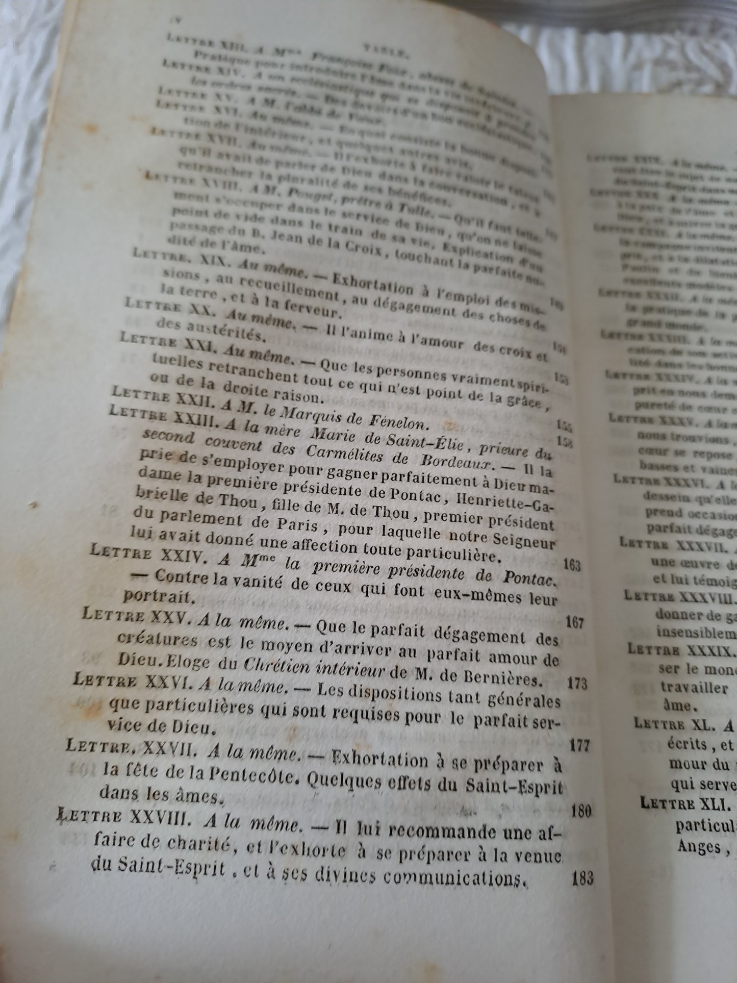 Livre. Lettres spirituelles par le Révérend Père J. J. Surin. 1846.