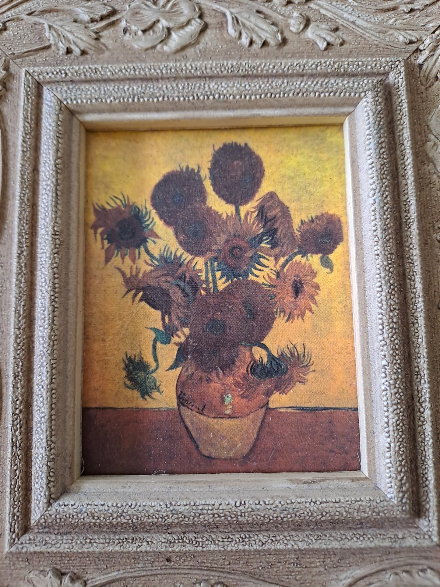 Cadre / tableau. Les tournesols. Van Gogh : 1853 - 1890.