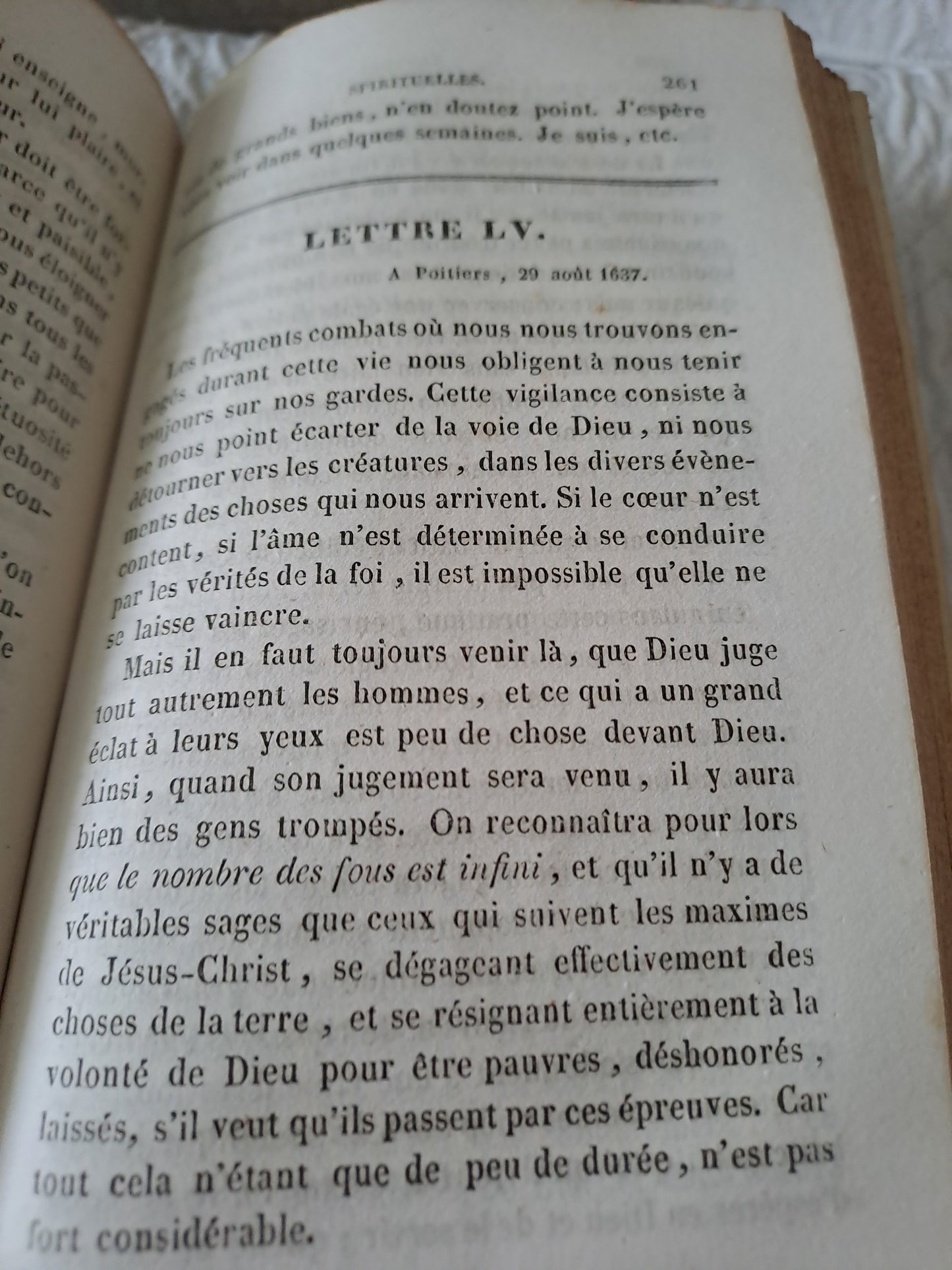Livre. Lettres spirituelles par le Révérend Père J. J. Surin. 1846.