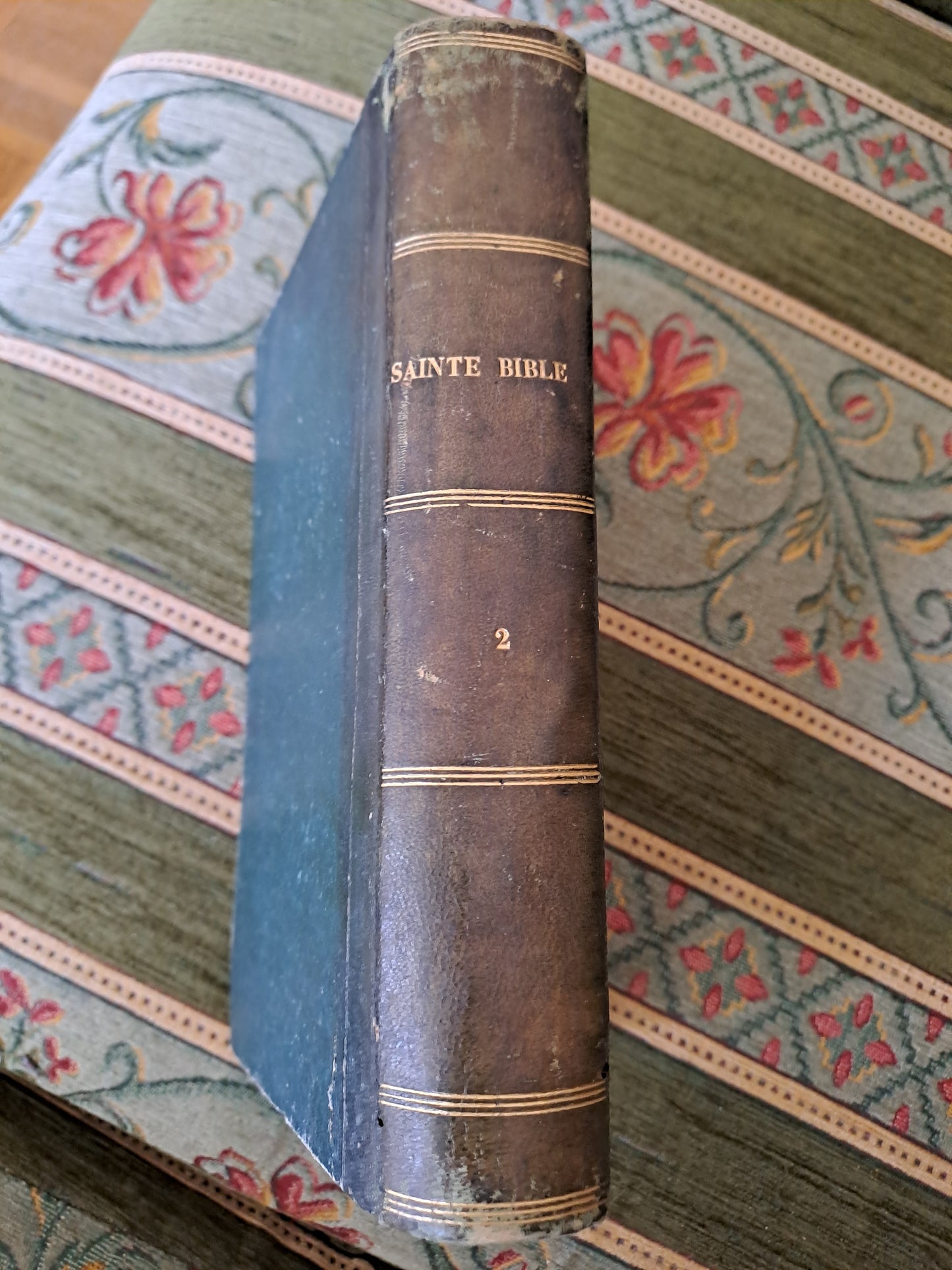 Sainte Bible. T2. R. P. De Carrières commentaires de Menochius. 1854.