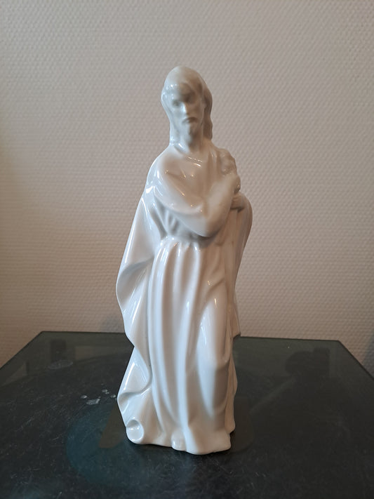 Statue Saint Joseph En Porcelaine.